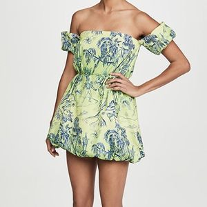 NWOT | STAUD | Ash Dress in Feather Tree Green | Size 4